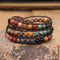 Hot Selling Handmade African Turquoise Bracelet Hand Woven Natural Stone