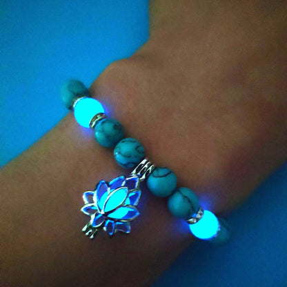 Lotus Natural Stone Bracelet