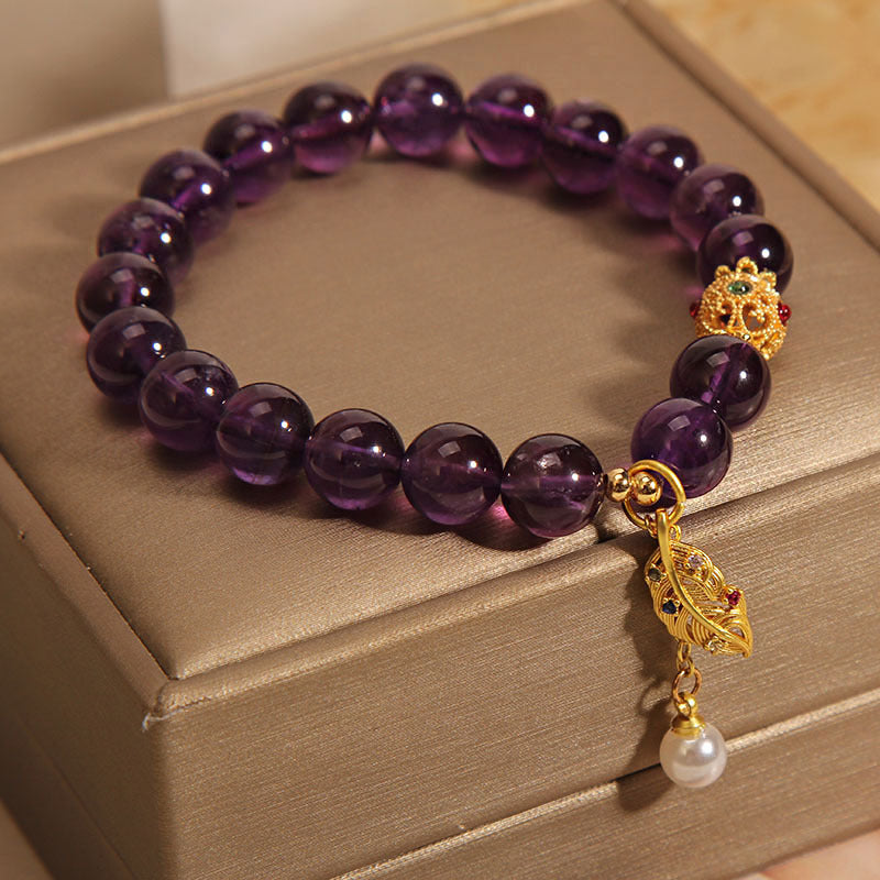 Fashion Retro Purple Crystal Bracelet