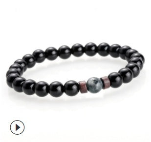 Accessories Men's Bracelets Natural Moonstone Beads Tibetan Buddha Bracelet Lava Stone Diffuser Bracelet